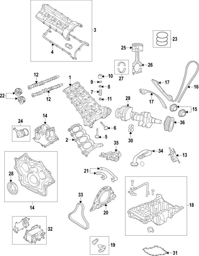LR159836 - : Engine Variable Valve Timing (Vvt) Solenoid for Land-Rover Image