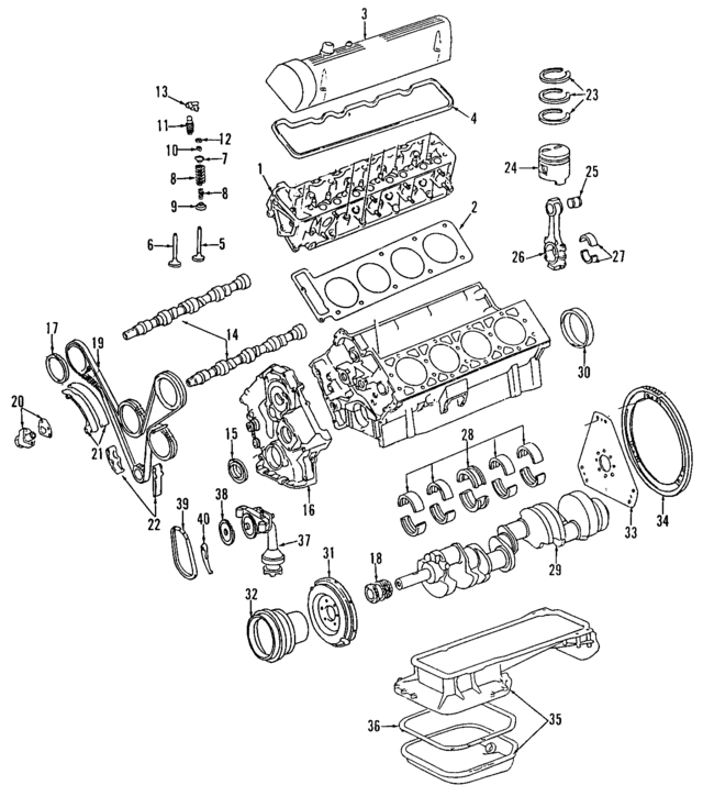 119014082264 - Engine: Oil Pan Gasket for Mercedes-Benz Image