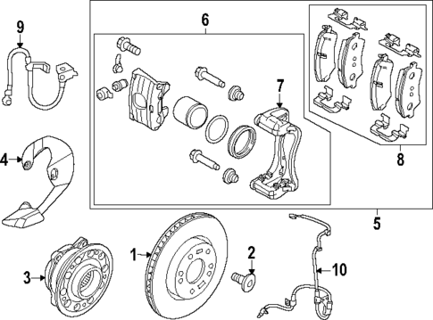 Front Brakes for 2025 Kia EV9 #0