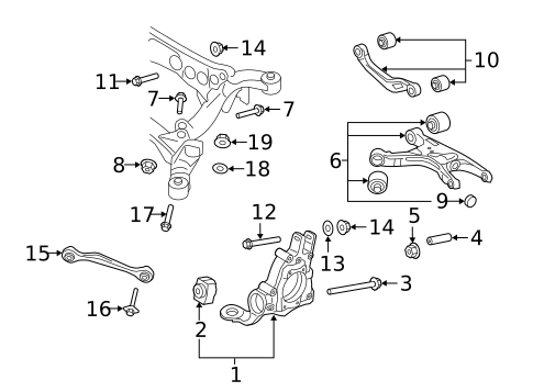 Rear Suspension for 2009 Audi A5 Quattro #1