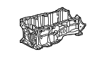 114200T011 - Engine: Upper Oil Pan for Scion: iM, xD | Toyota: Corolla, Corolla iM, Matrix, Prius, Prius Plug-In, Prius V Image