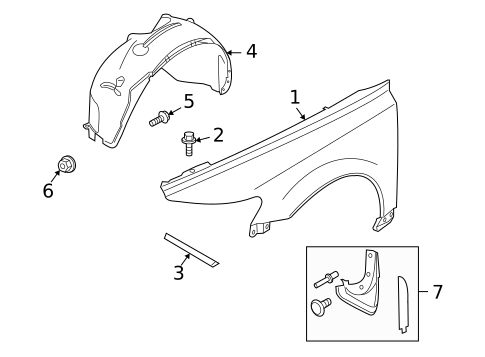 Exterior Trim - Fender for 2009 Volvo V50 #0
