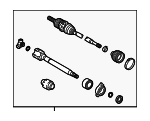 43420F6020 - : 2022-2024 Lexus NX350 - Axle Assembly for Lexus: NX350 Image