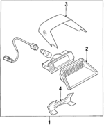 HF0651580A17 - Electrical: High Mount Lamp for Mazda: 929 Image
