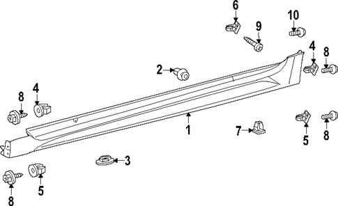 Exterior Trim - Pillars for 2024 Toyota GR Corolla #0