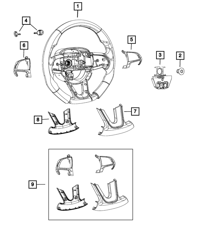 7MH77LR5AA - Steering: Steering Wheel for Mopar Image image