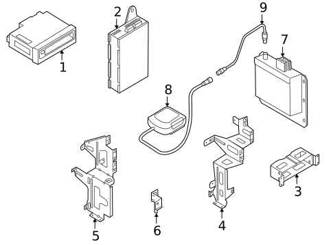 Navigation System Components for 2000 BMW 323Ci #0