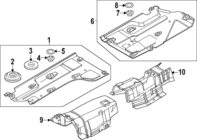 84219B1200 - : Rear Shield Clip for Kia Image