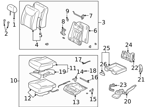Power Seats for 2002 Lexus LS430 #0