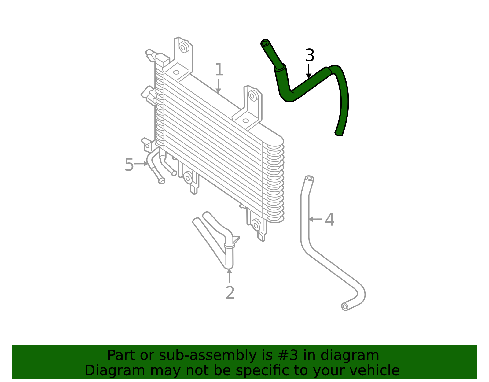 21633 Radiator 2008-2012 Nissan Pathfinder Hose 21633-ZS20A | TascaParts.com