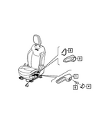 5YS11LXHAA - Interior Trim: Seat Lift Handle, Left for Mopar Image