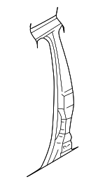 3B5809841A - Body: Center Pillar for Volkswagen Image