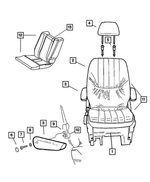UX731J3AA - Interior Trim: Child Seat Pad for Mopar Image