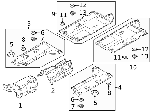 Under Cover & Splash Shields for 2018 Genesis G80 #0