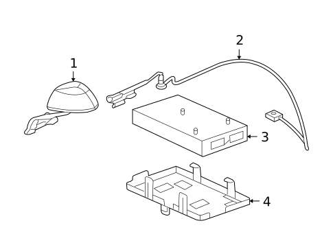 Antenna & Radio for 2005 Chevrolet Corvette #1