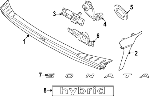 Exterior Trim - Trunk for 2025 Hyundai Sonata #0