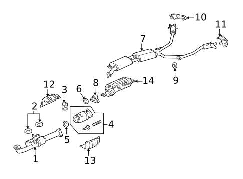 Exhaust Components for 2010 Acura ZDX #0