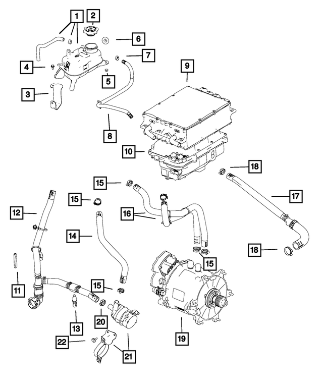 6106134AA - Cooling: Hex Nut for Mopar Image
