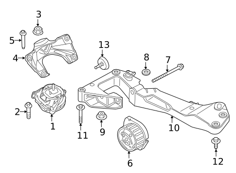 Engine & Trans Mounting for 2017 BMW M240i xDrive #0