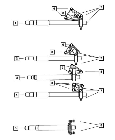 Front Axle Drive Shafts for 2009 Chrysler Sebring #1