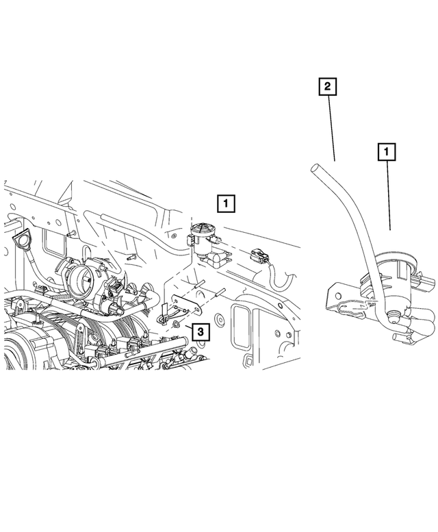52855741AC - Emission Systems: Solenoid Hose for Mopar Image image