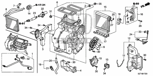 Heater Unit for 2012 Honda CR-Z #0