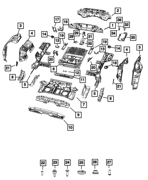 Floor Pans for 2026 Dodge Charger Daytona #0