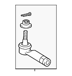 4546009470 - : Outer Tie Rod for Toyota Image