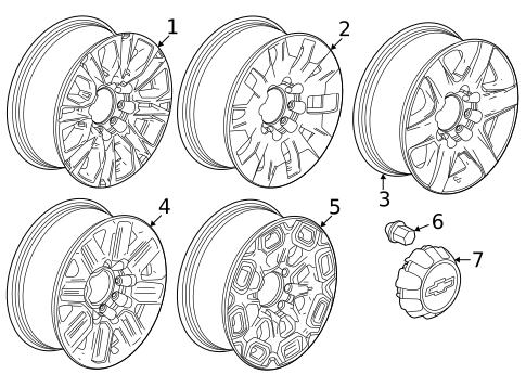 Wheels for 2023 Chevrolet Silverado 3500 HD #2