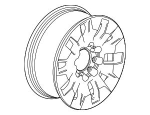 87839694 - : Wheel, Alloy for Chevrolet: Silverado 2500 HD, Silverado 3500 HD Image