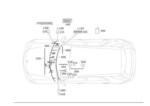 Cockpit Cable Harness for 2011 Mercedes-Benz GL550 #0