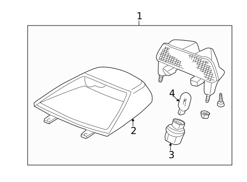 High Mounted Stop Lamp for 2001 Acura Integra #0
