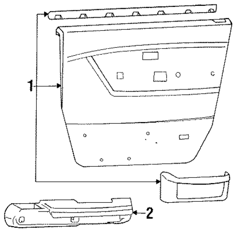 Interior Trim - Front Door for 1988 Dodge Colt #0