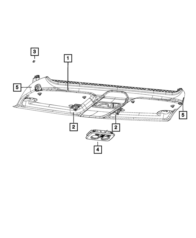 68162844AA - Interior Trim: Clip for Mopar Image