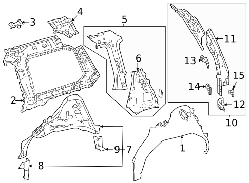 Inner Structure for 2025 Toyota Land Cruiser #0