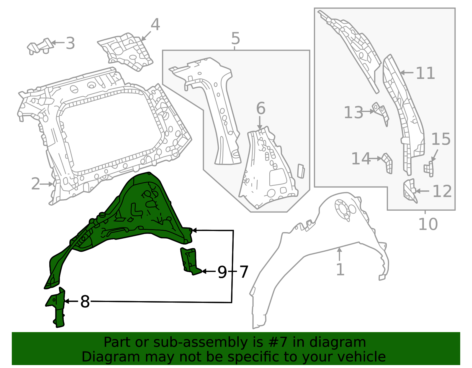 61608-60560 - Wheel Housing Side Panel 2024-2025 Toyota Land Cruiser ...