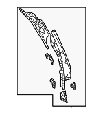 6170460420 - Body: Rear Corner Pillar for Toyota: Land Cruiser Image