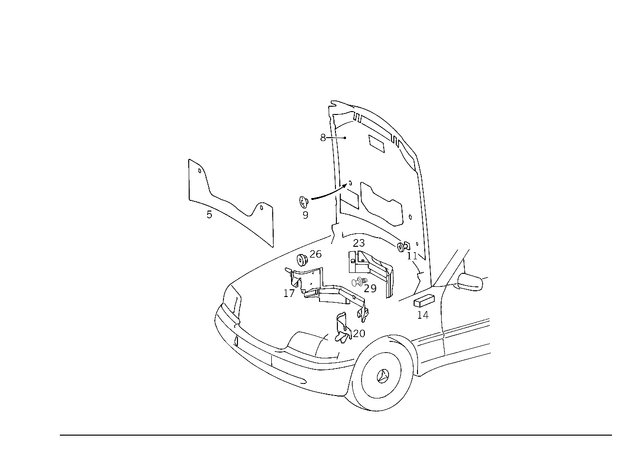 89889878 - Panelling: Clamp for Mercedes-Benz Image image