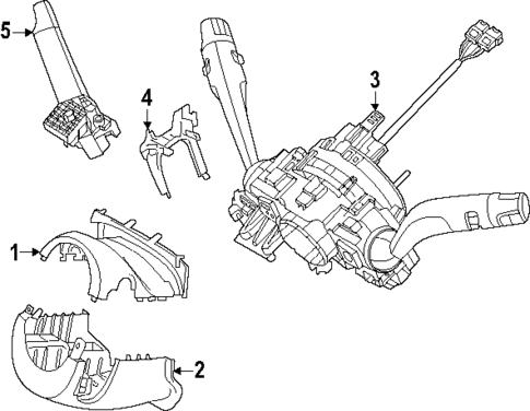 Shroud, Switches & Levers for 2025 Hyundai Sonata #0
