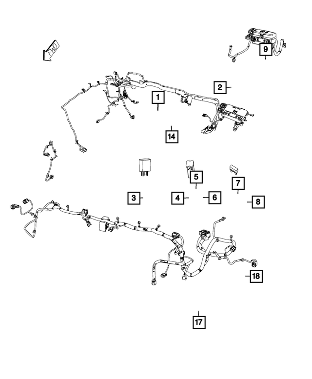 68209998AC - Electrical: Auxiliary Power Distribution Center Kit for Mopar Image image