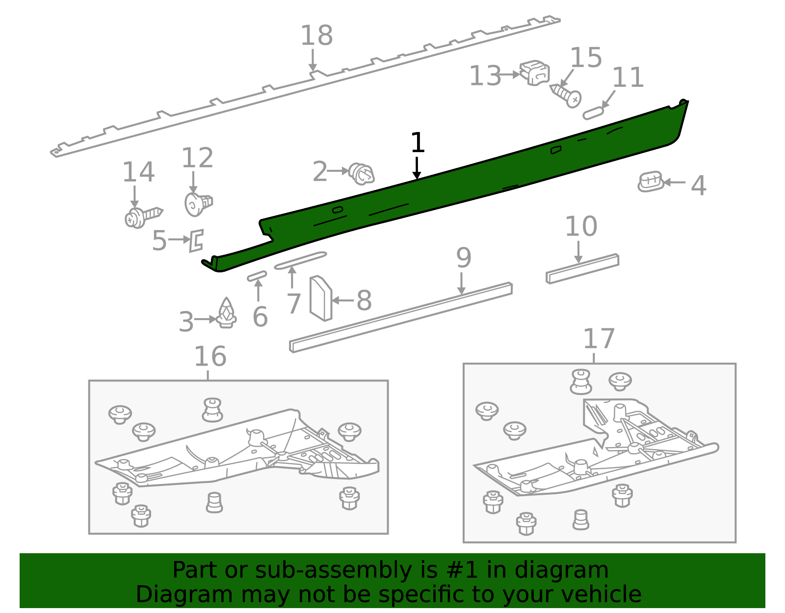 2014-2020 Lexus Rocker Panel Guard 75852-53904 | OEM Parts Online