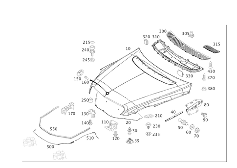 Engine Hood for 2006 Mercedes-Benz R350 #0