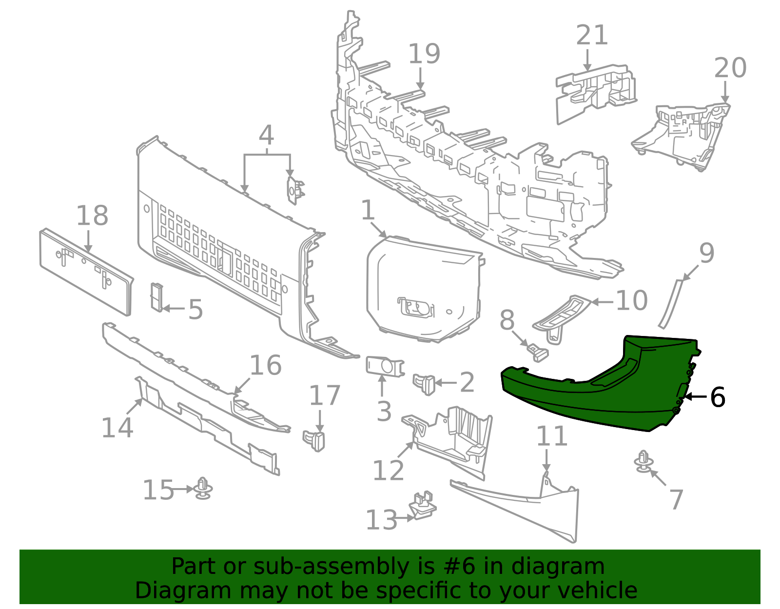 2024-2025 Toyota Land Cruiser Bumper Extension 52112-60190