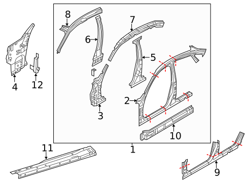 Aperture Panel for 2014 INFINITI Q70 #1