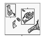 J9C6678 - : Apron/Rail Assembly for Jaguar: E-Pace Image