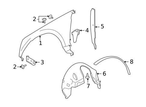 Fender & Components for 2015 Land Rover LR2 #0