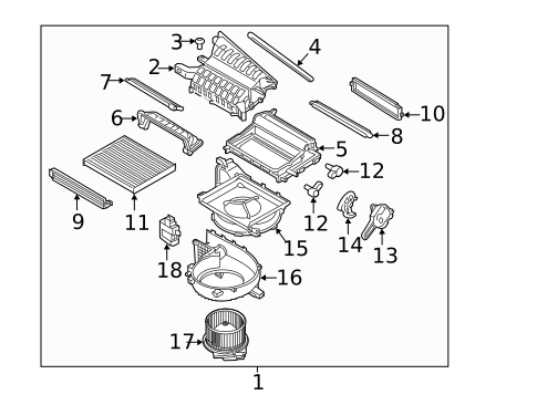 Blower Motor & Fan for 2017 Kia Niro #0