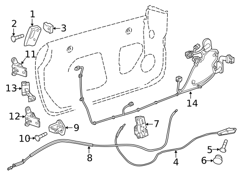 Front Door for 2012 Cadillac CTS #0