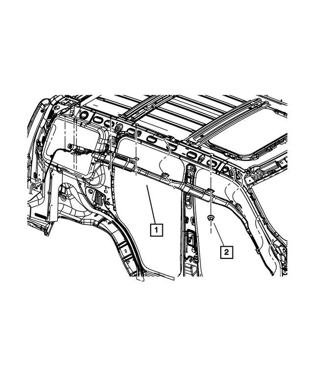 6505190AA - Restraints: Hex Nut And Washer for Mopar Image