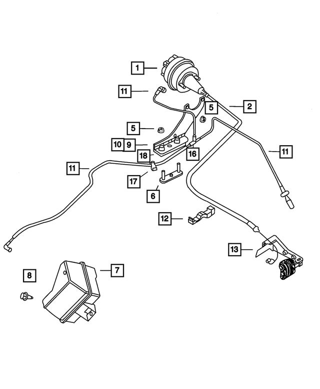 5085037AC - Fuel: Speed Control Vacuum Harness for Mopar Image